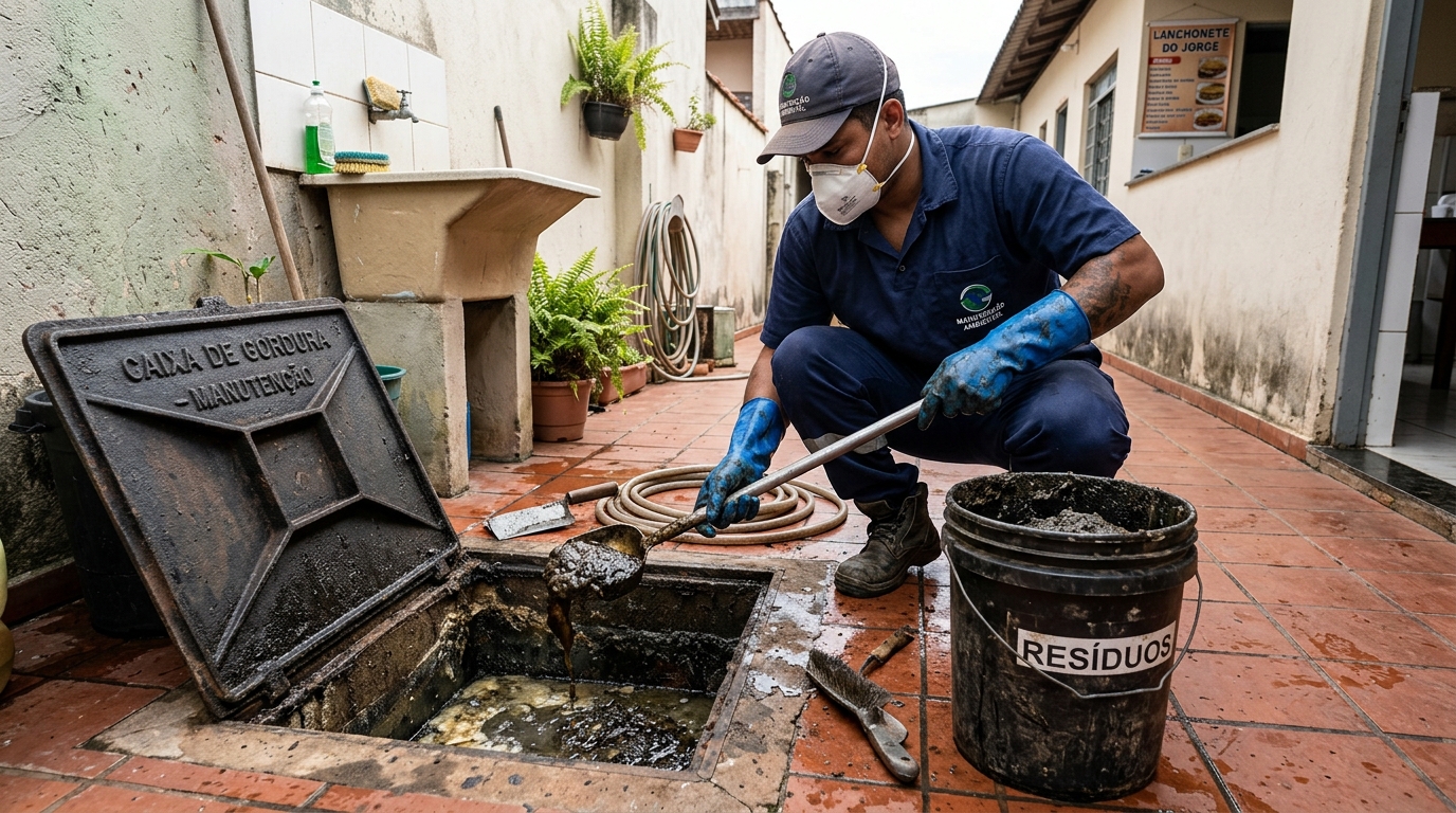 Sucção de caixa de gordura no Curado, Jaboatão dos Guararapes‑PE